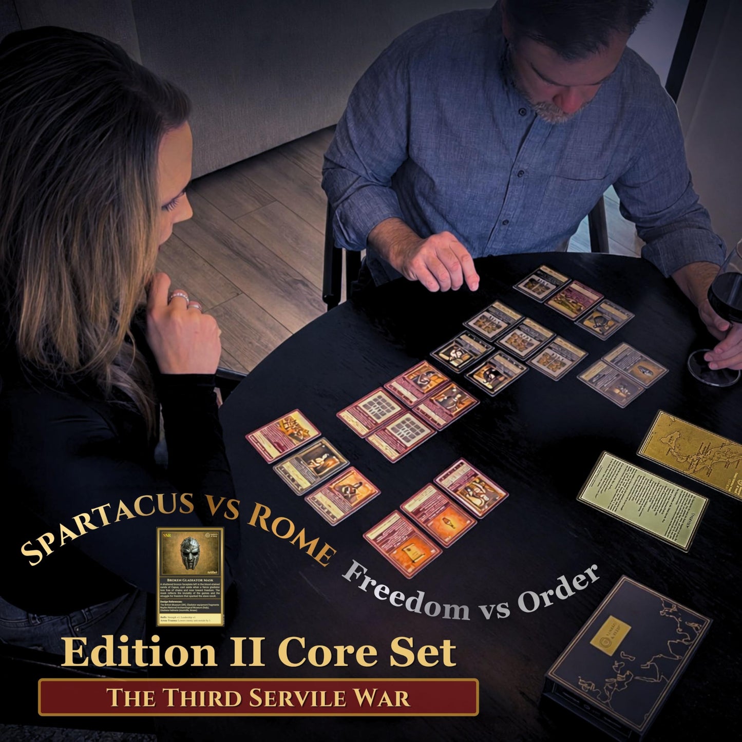 Sumeru & Seed Imperium Cards - Historical Strategy Card System - The Third Servile War Core Set - Spartacus Revolt - Sandbox Tabletop Experience