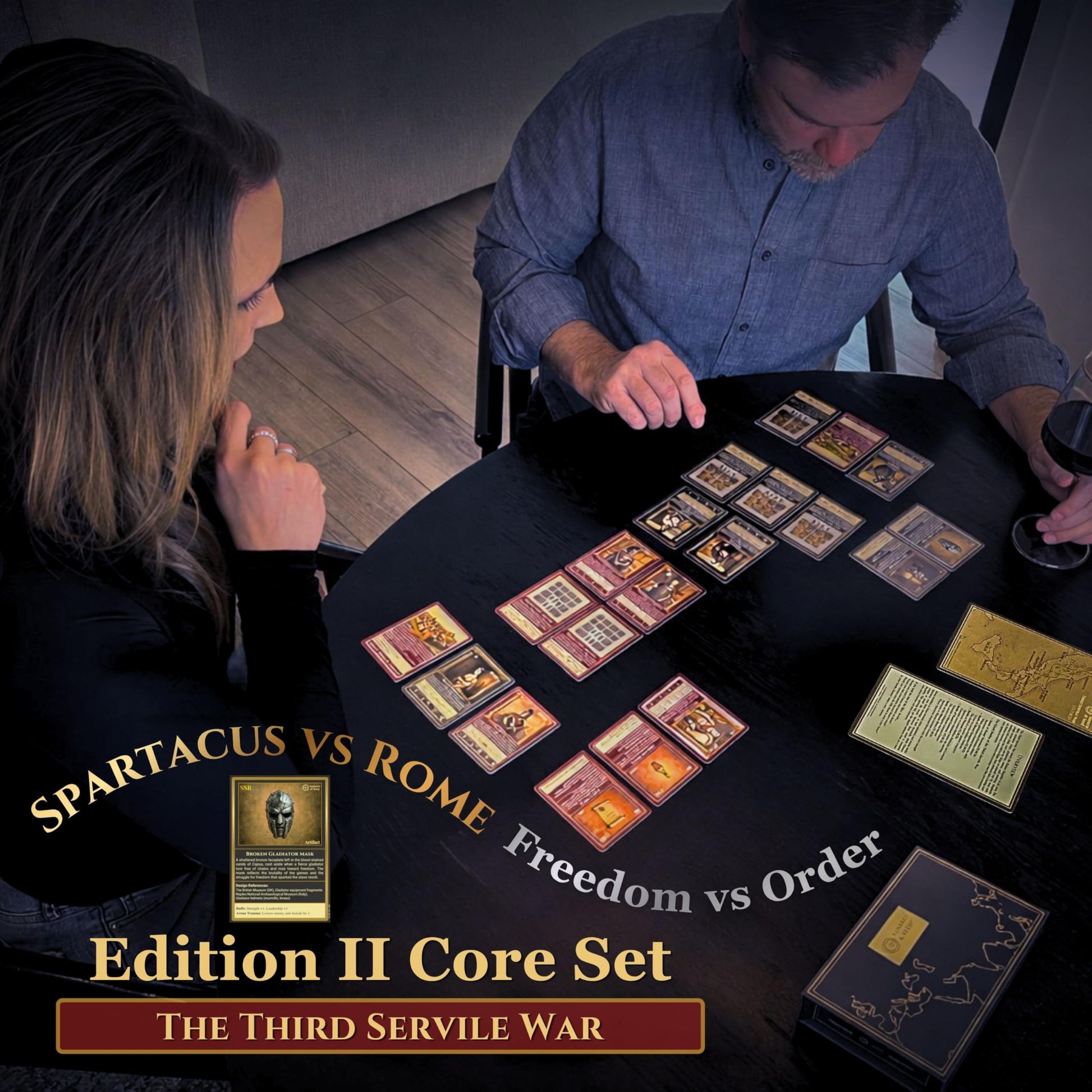 Sumeru & Seed Imperium Cards - Historical Strategy Card System - The Third Servile War Core Set - Spartacus Revolt - Sandbox Tabletop Experience