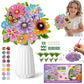 Crafts for Girls 8-12 - Make Your Own GEM Art Flower Bouquet - Arts and Crafts for Kids Ages 8-12 - Diamond Art Kits for Kids - 5D Dimond Art