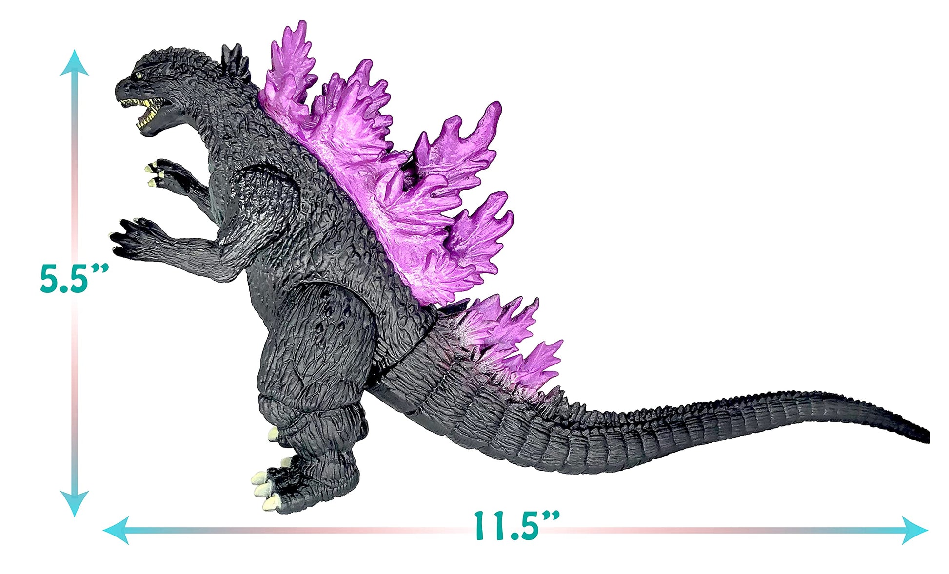 TwCare Godzilla Toy Action Figure: King of The Monsters, 2020 Movie Series Movable Joints Soft Vinyl, Carry Bag