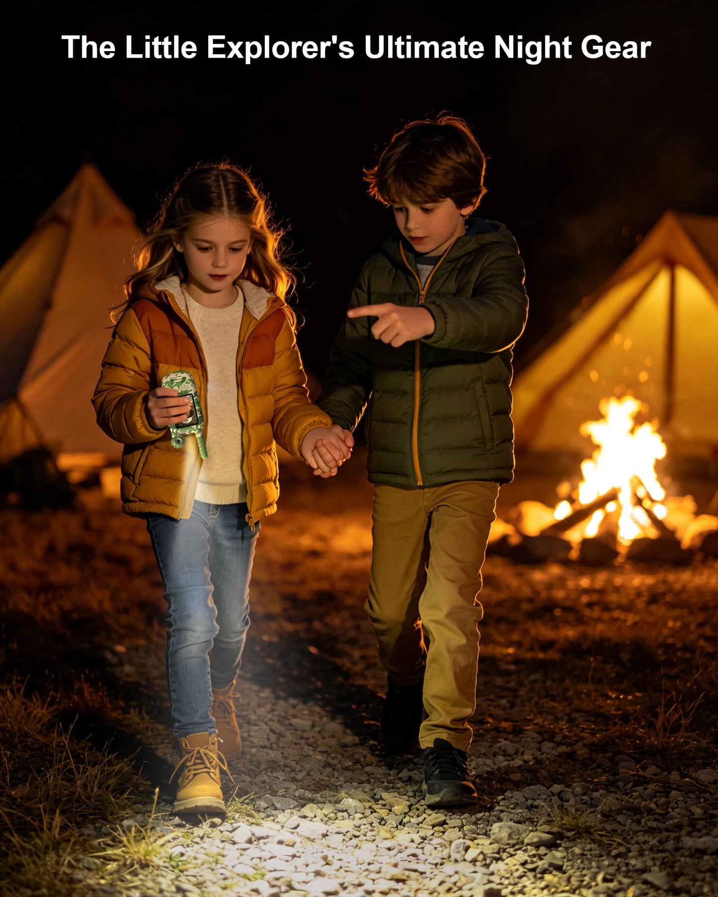 Kids Video Walkie Talkies 2 Pack, SOS Alert & 180° Rotating Camera