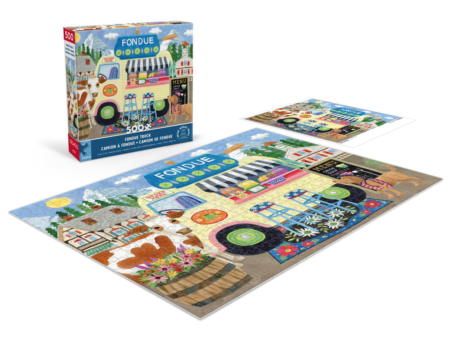 CEACO Stephanie Peterson Jones, The Fondue Truck, 500 Piece Jigsaw Puzzle