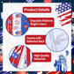 2 Pack 4th of July Foil Fringe Curtains, Red White Blue Patriotic Backdrop Streamers 3.3 x 6.6 ft, American Flag Hanging Decorations for Independence