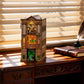 NookMaster Book Nook Kit - 3D Wooden Puzzle with Interactive LED Lights, Magic Castle DIY Miniature Decor for Adults & Teens, Enchanting Storytelling