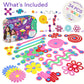 Clixo Sparkle Pack - 34-Piece Magnetic Building Set with Holographic Patterns | Create Necklaces, Bracelets & Headpieces | Flexible STEAM Toy for Kids