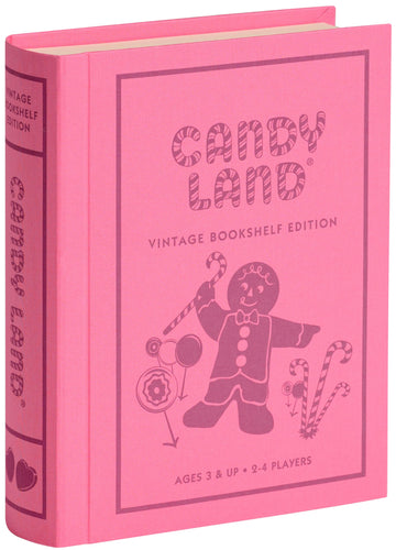 Candy Land Vintage Bookshelf Edition by WS Game Company, Classic Board Games for Kids with Linen-Wrapped Book Box, 1978 Retro Graphics & Slipcase