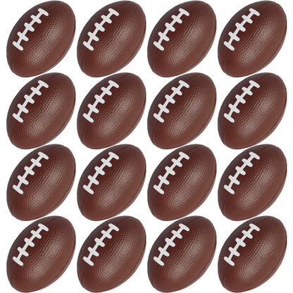 AnapoliZ Mini Foam Footballs 16 Pcs Pack | 3.25” Inch Party Favor Balls | Mini Football Stress Balls Bulk | Football Party Decorations | Big Game