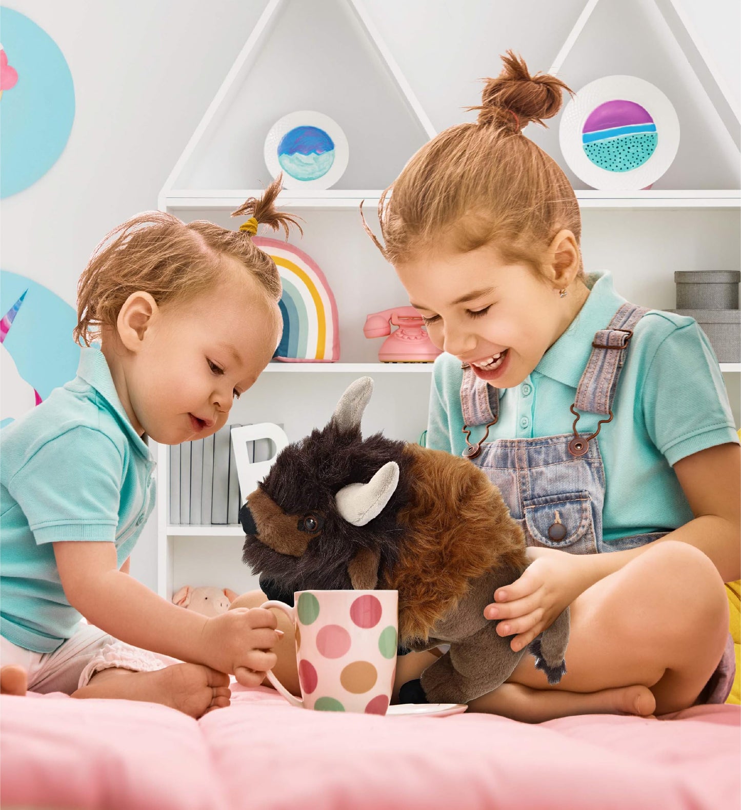 DolliBu Buffalo Super Soft Stuffed Animal, Cute Realistic Stuffed Animals for Girls, Boys, Adults Animal Gifts, Kids Zoo Wild Nursery Decor