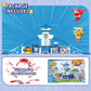 Super Wings World Airport Playset, Includes 2" Transform-a-Bot Jett and Donnie Figures, Preschool Educational Learning Toys for Boys and Girls Age 3 4