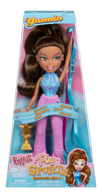 Bratz Play Sportz Yasmin Fashion Doll with Accessories, Gymnastics