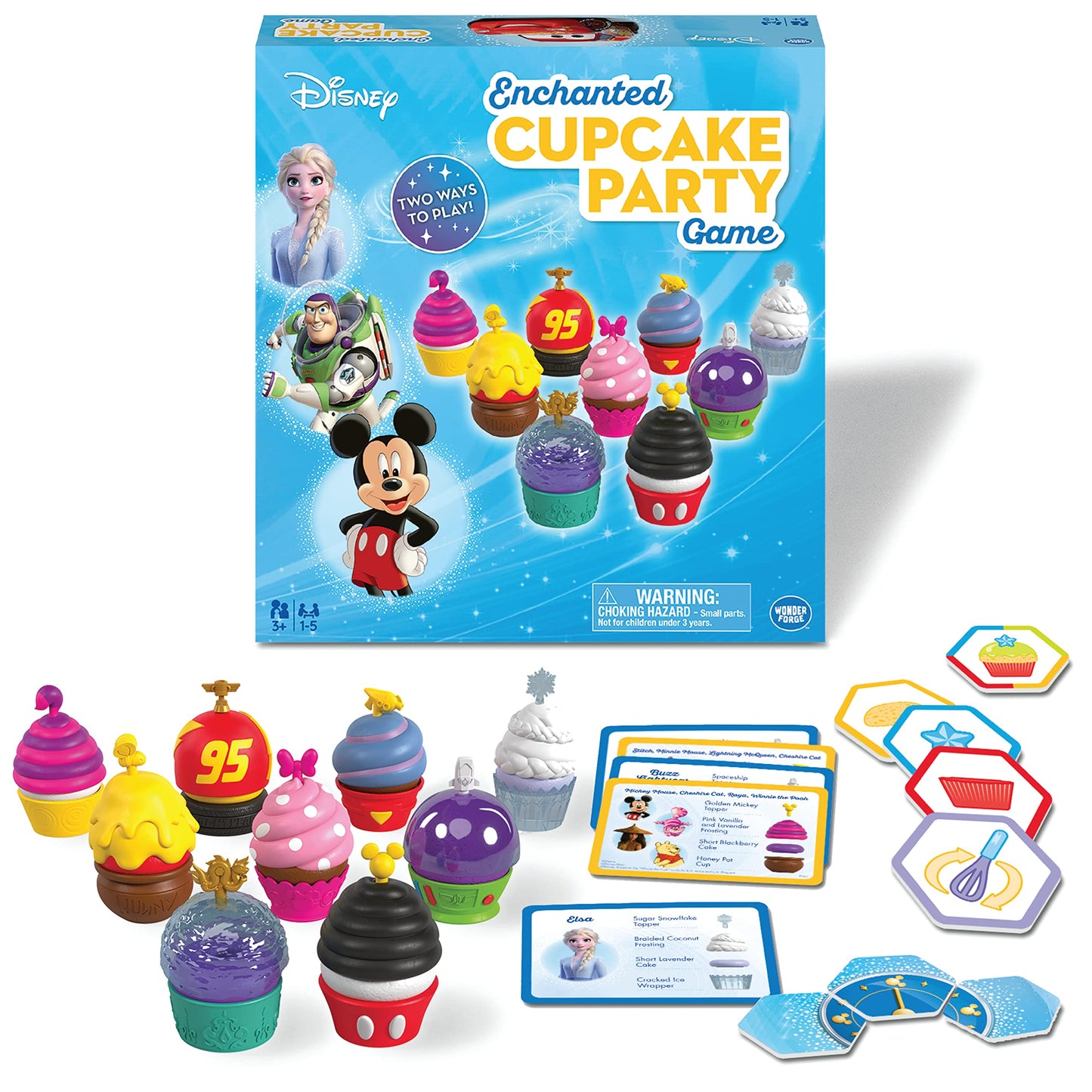 Wonder Forge Disney Enchanted Cupcake Party Game - Engaging Matching Game for Kids Ages 3 & Up | Featuring Beloved Disney Characters | Great for Skill
