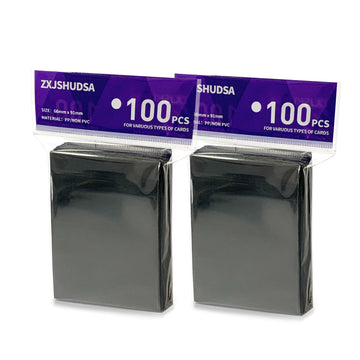 200pcs MTG Card Sleeves, Black Matte Card Sleeves Magic Cards, Protect All Your Trading Cards, for Sports Cards Football Cards Game Cards, 66 x 91 mm