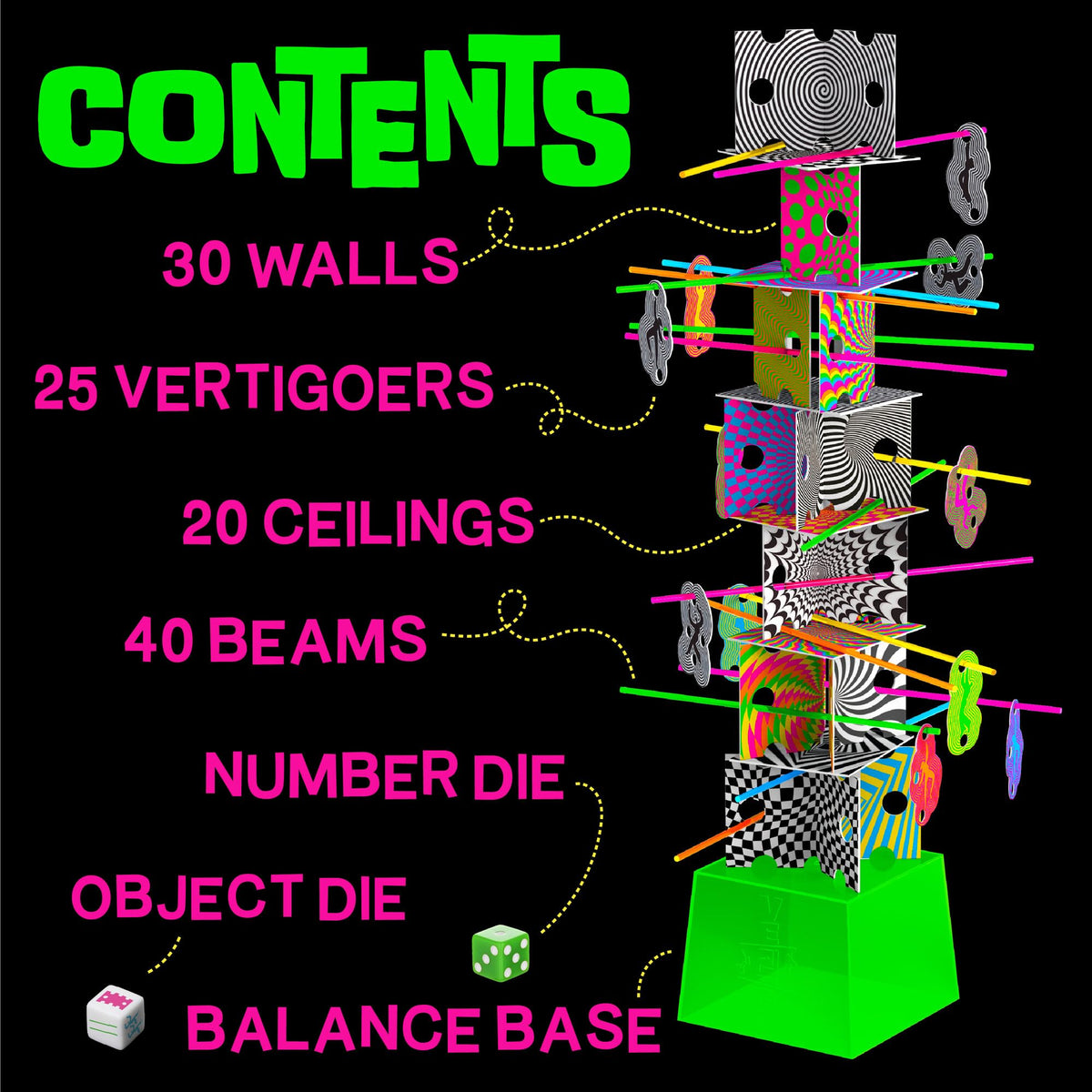 MindWare Vertigo Game - Thrilling Family Suspend and Strategy Challenge with Balancing Beams, Vertigoers, and Surprise Battle Rounds - Ages 6+, 2+