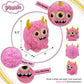 DolliBu Pink Monster Fuzzy Plush - Super Soft Stuffed Animal Monster, Cute Realistic Stuffed Animal Toy for Boys and Girls, Adorable Plush Creature
