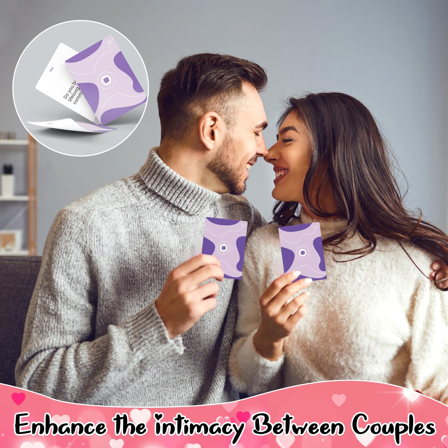 Etyishe Couples Games for Adults, Couples Games for Date Nights, Deep Relationship Conversation and Adventure Cards Game, Romantic Gifts