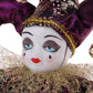 SM SunniMix 30cm Porcelain Doll Harlequin Doll Figures Delicate for Valentine Gift