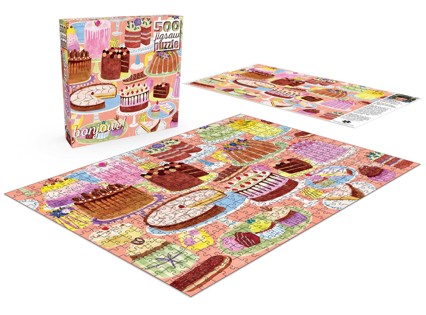Buffalo Games - Bonjour Cakes Galore - 500 Piece Jigsaw Puzzle for Adults