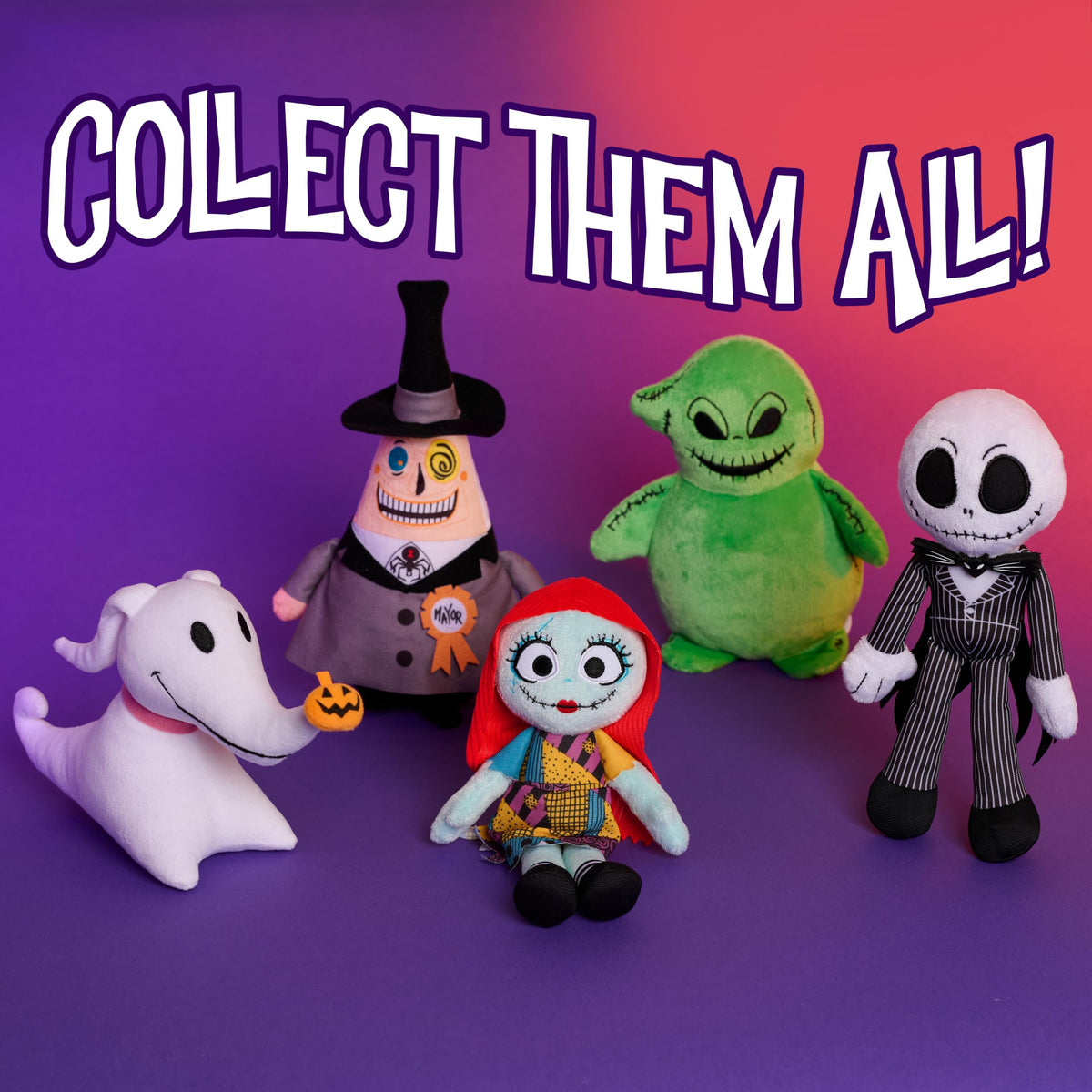 Disney Tim Burton's The Nightmare Before Christmas Small 8.5-inch Plush Oogie Boogie Stuffed Animal, Soft Material, Kids Toys for Ages 3 Up by Just