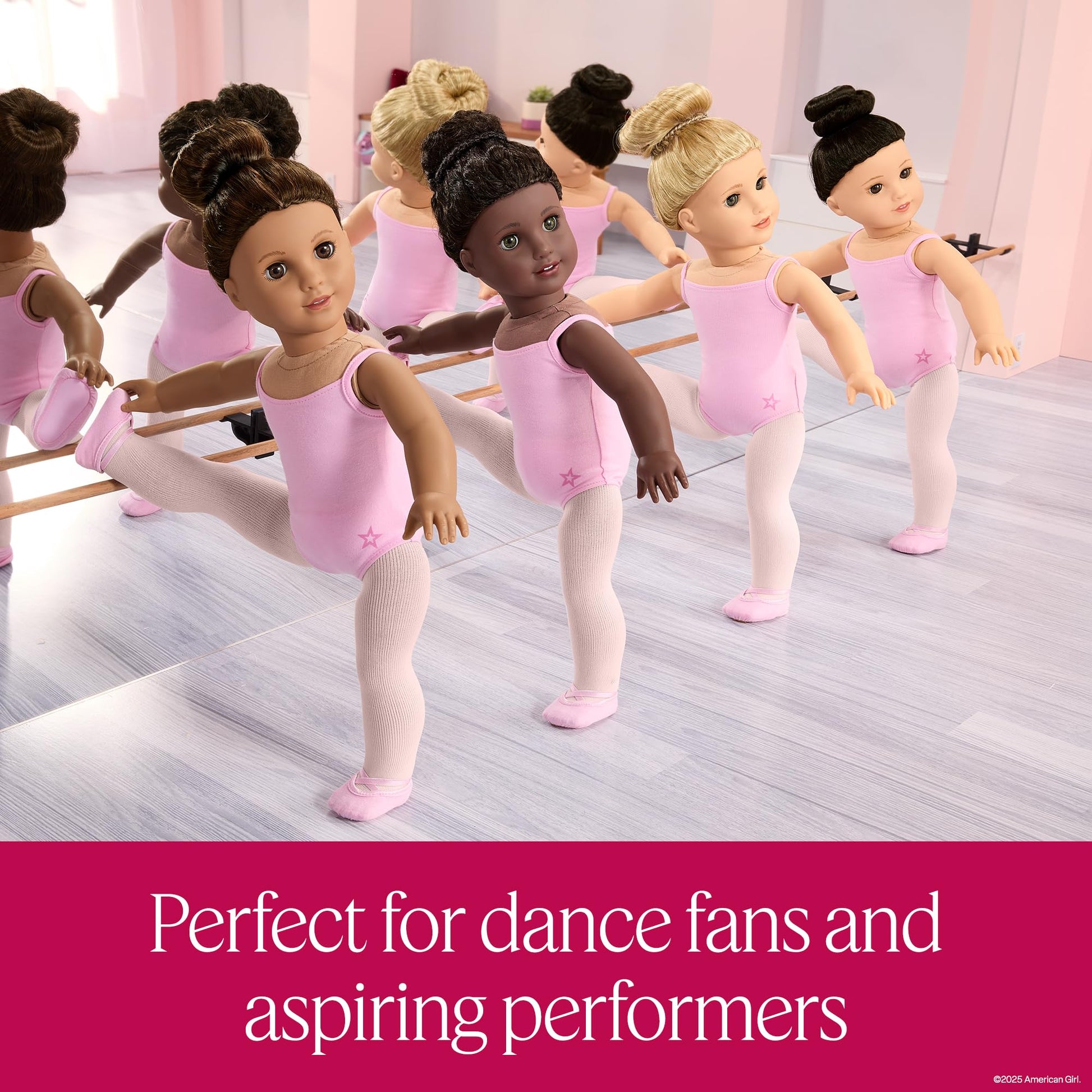 American Girl, Truly Me #127 Doll & Dance All Day Set, with Hazel Eyes, Curly Dark-Brown Hair, Very Deep Skin, Ages 6+