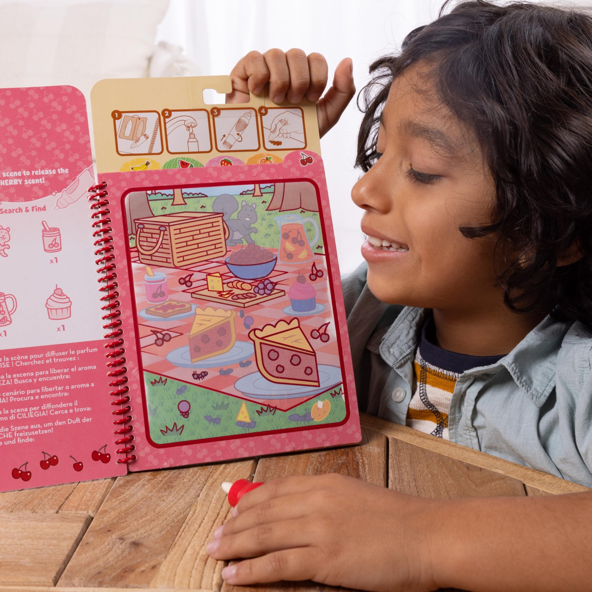 Melissa & Doug Scented Water Wow! Mess Free Coloring Book, Reusable Water-Reveal Activity Pad, Fruit, Travel Toys, Party Favors, for Toddlers for Kids
