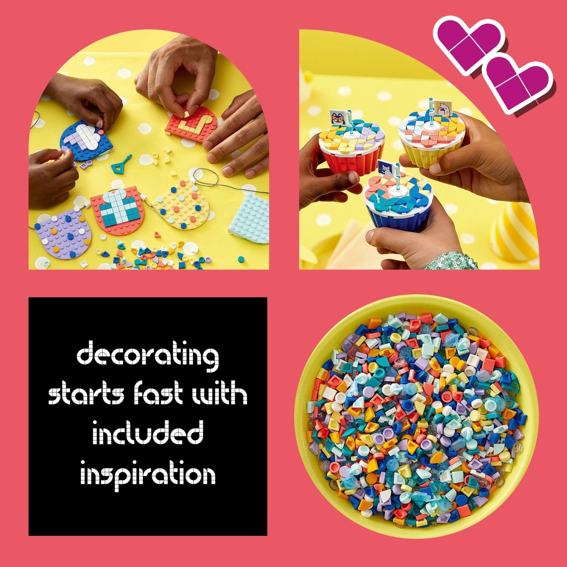 LEGO DOTS Ultimate Party Kit 41806 Arts & Crafts Kit Perfect for Kids Birthday Party Age 6-10, Party Bag Fillers, Birthday Party Games and Crafts with