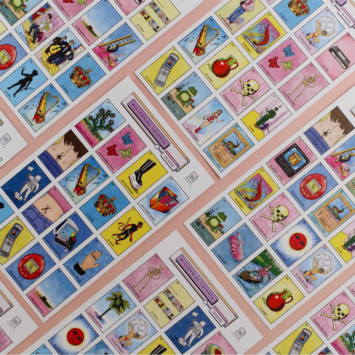 Millennial Loteria: Y2K Edition - Parody Mexican Bingo Party Game, Matching Card Game, Nostalgia & Iconic Humor, Family & Adults 13+, 2-10 Players