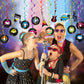 60 Pieces 50s Party Rock and Roll Music Party Decorations Hanging Swirls Music Record Cutouts Hanging Banner Double Sides Ceiling Decor with Streamer