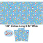 AnapoliZ Easter Plastic Tablecloth | 3 Pcs Pack (54” Inch Wide x 102” Inch Long) | Rectangular Easter Table Cover with Bunnies | Easter Party