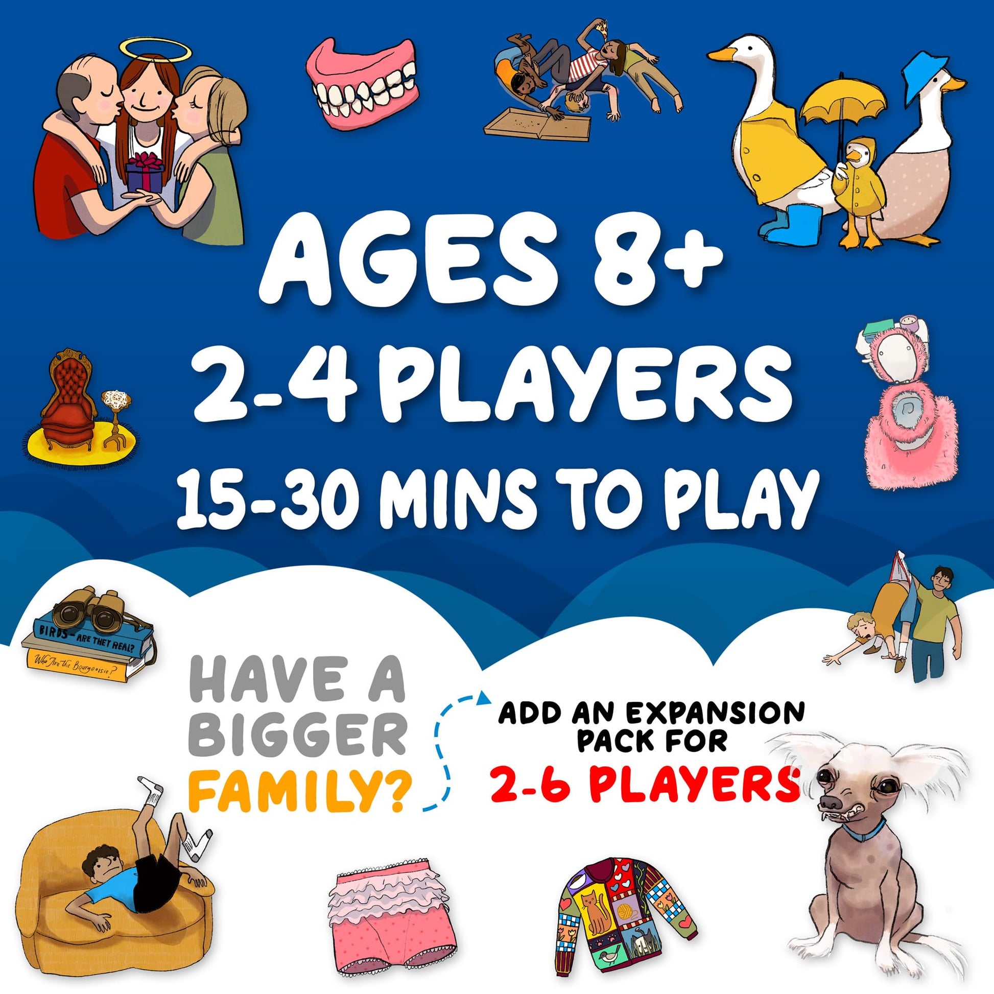 Dead Grandma: A Card Game of Inheritance - Fun and Clever Family Game for Adults, Teens, and Kids - Strategic Party Play for 2-4 Players