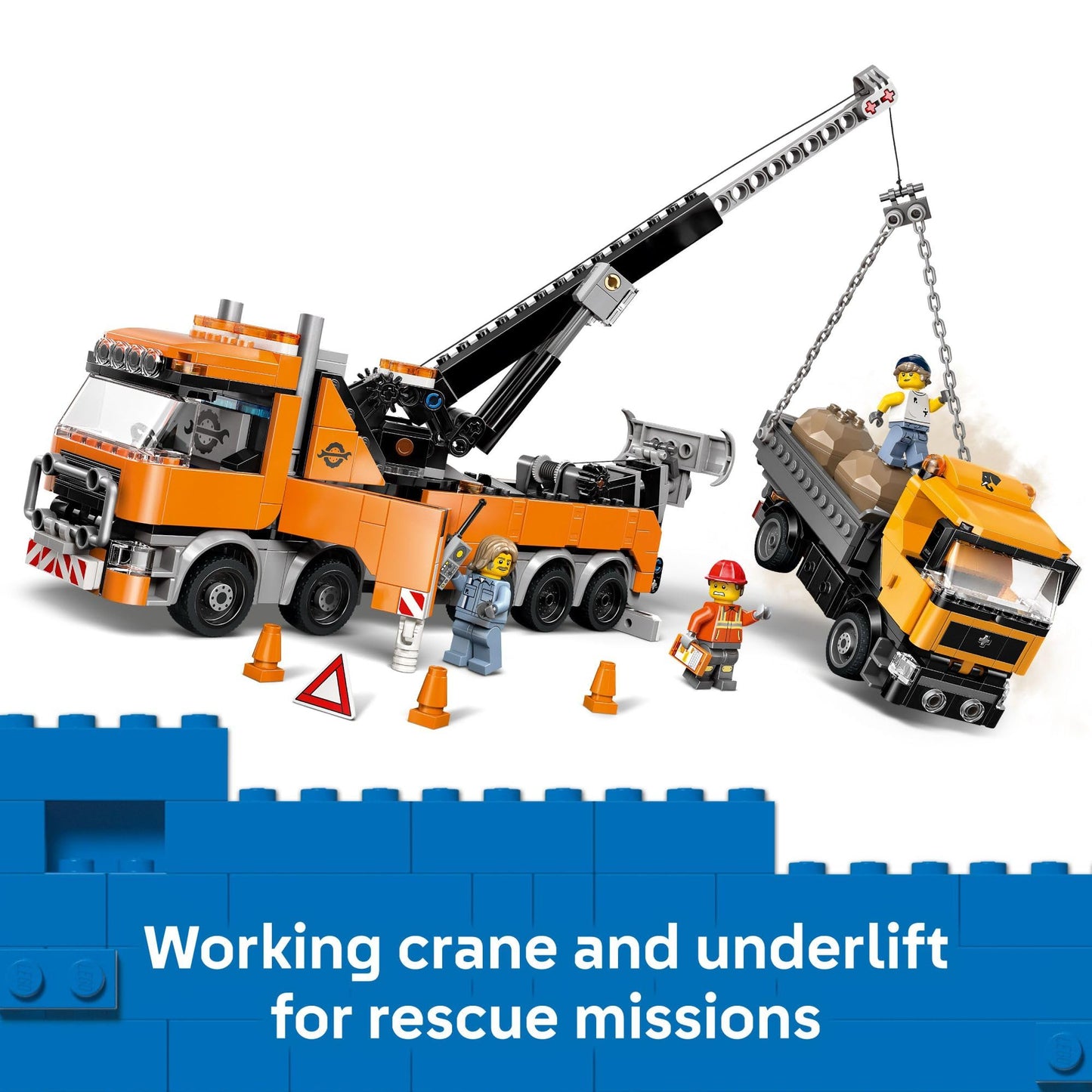 LEGO City Heavy-Duty Recovery Tow Truck with Crane Building Toy - Dump & Tow Truck Toys for Boys & Girls, Ages 8+ - Pretend Play Set for Kids - Gift