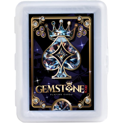Gemstone Deck Premium Waterproof Playing Cards, 100% Plastic Water Proof for Pool Beach Hot Tub Camping Travel Gift Set with 54 Cards 2 Jokers