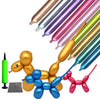 LXZFCRG 100pcs 260 Long Balloons Kit with Pump, Shiny Metallic Latex Twisting Balloon for Balloon Animals, Magic Balloons for Birthdays Wedding Party