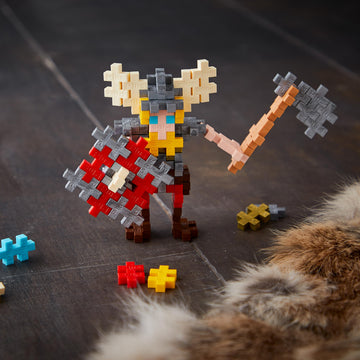 PLUS PLUS Viking - 3D Figure Building Block Set Tube, Mini Interlocking Puzzle Pieces - Fun Stem Toys for Kids