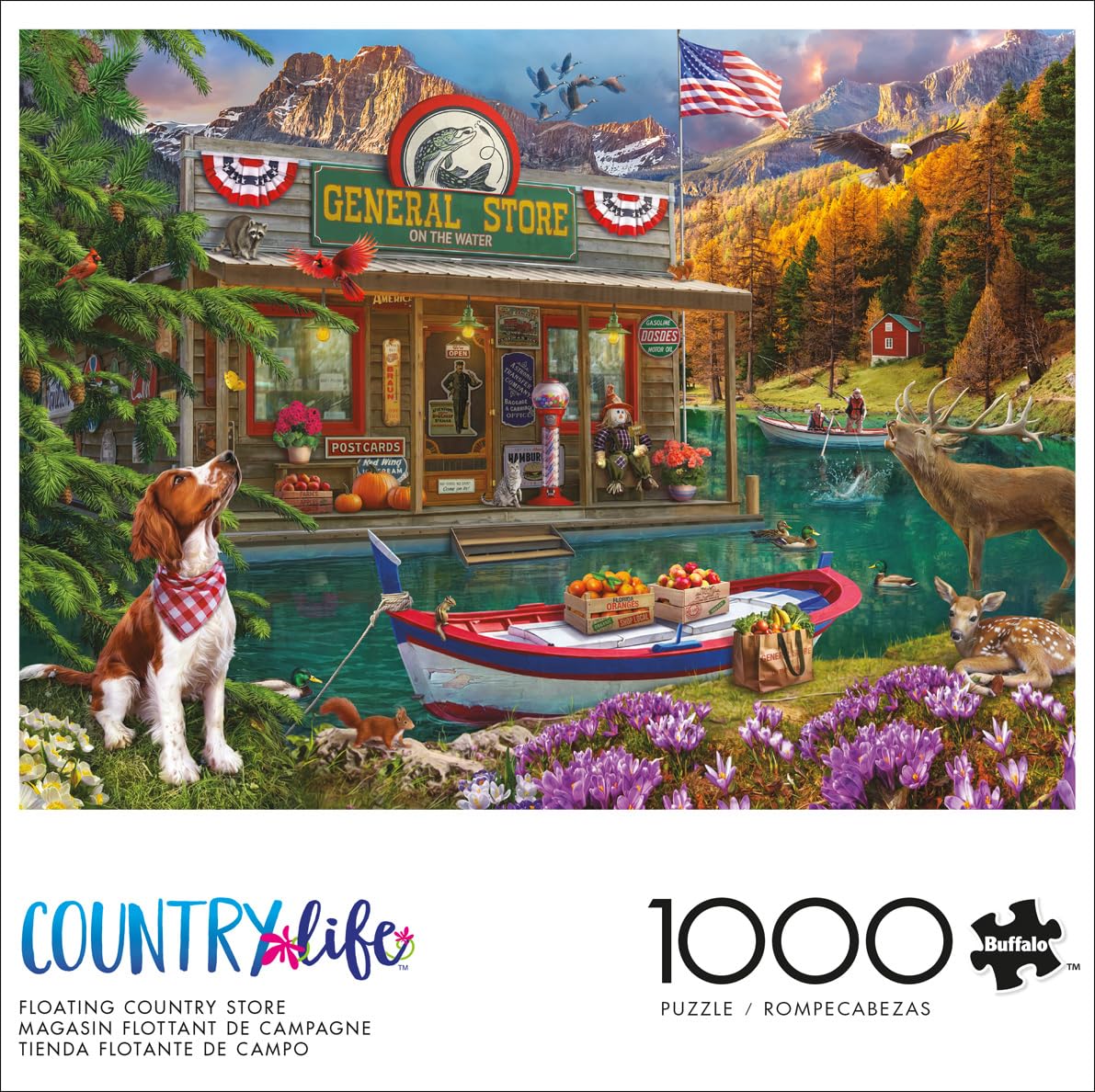Buffalo Games - Floating Country Store - 1000 Piece Puzzle for Adults