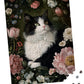 Cat in Blossoms, 1000 Piece Puzzle for Adults, Hard Challenging Jigsaw Puzzle with Bonus Poster Included. Vintage Cat and Flowers Puzzle. TumbaUmba