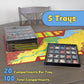 Flying Buffalo Game Piece Counter Trays (5-Pack); War Game and Board Game Storage Sorting Organizers, Playthos Collection