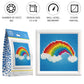 Ever Living Rainbow with Frame - 4.0" x 4.0"