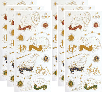 Paper House Productions Harry Potter Hogwarts House Constellations Set of 6 Shiny Foil Enamel Effect Sticker Sheets