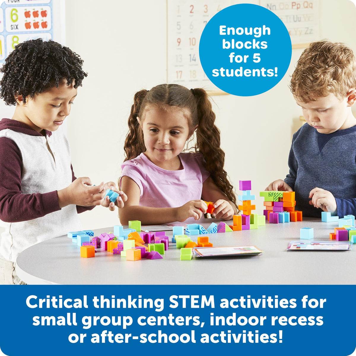 Learning Resources STEM Explorers Brainometry Classroom Set, Kids Games, Puzzles, Sensory Toys, Classroom Must Haves, Montessori Toys, 3D Puzzle,