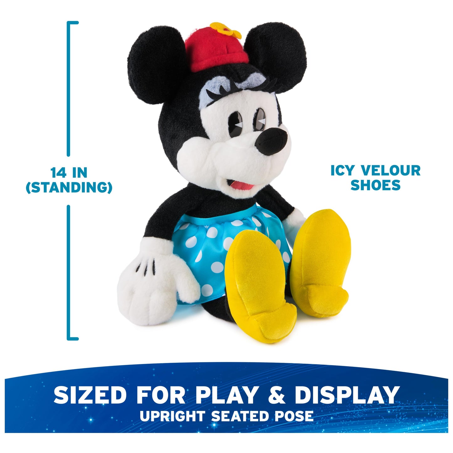 GUND Disney Official Minnie Mouse 14-Inch Deluxe Plush Toy for Ages 1+