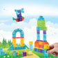 Play Brainy 101 Pieces Magnetic Cubes for Kids - 3D Building Blocks Set with Transparent Blocks in Varying Shapes and Colors - STEM-Approved Learning