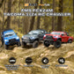 FMS FCX24 TOYOTA TACOMA 1/24 RC Crawler 4x4 RC Truck Crawler, Official Licensed Scale RC Rock Crawler with 2-Speed Transmission, High Torque Motor
