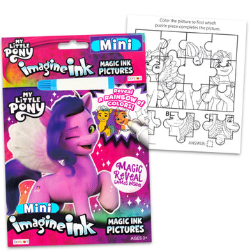 My Little Pony Imagine Ink Coloring Super Set - Bundle of 3 "MLP Mess-Free Coloring Books for Kids |My Little Pony Party Favors and Activities