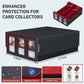 SENVINI 3-Row Trading Card Storage Box, Bulk Cards Case for 2400+ Mtg tcg Magic Playing Game Card Organizer, Commander Deck Box with 3 Supports & 24