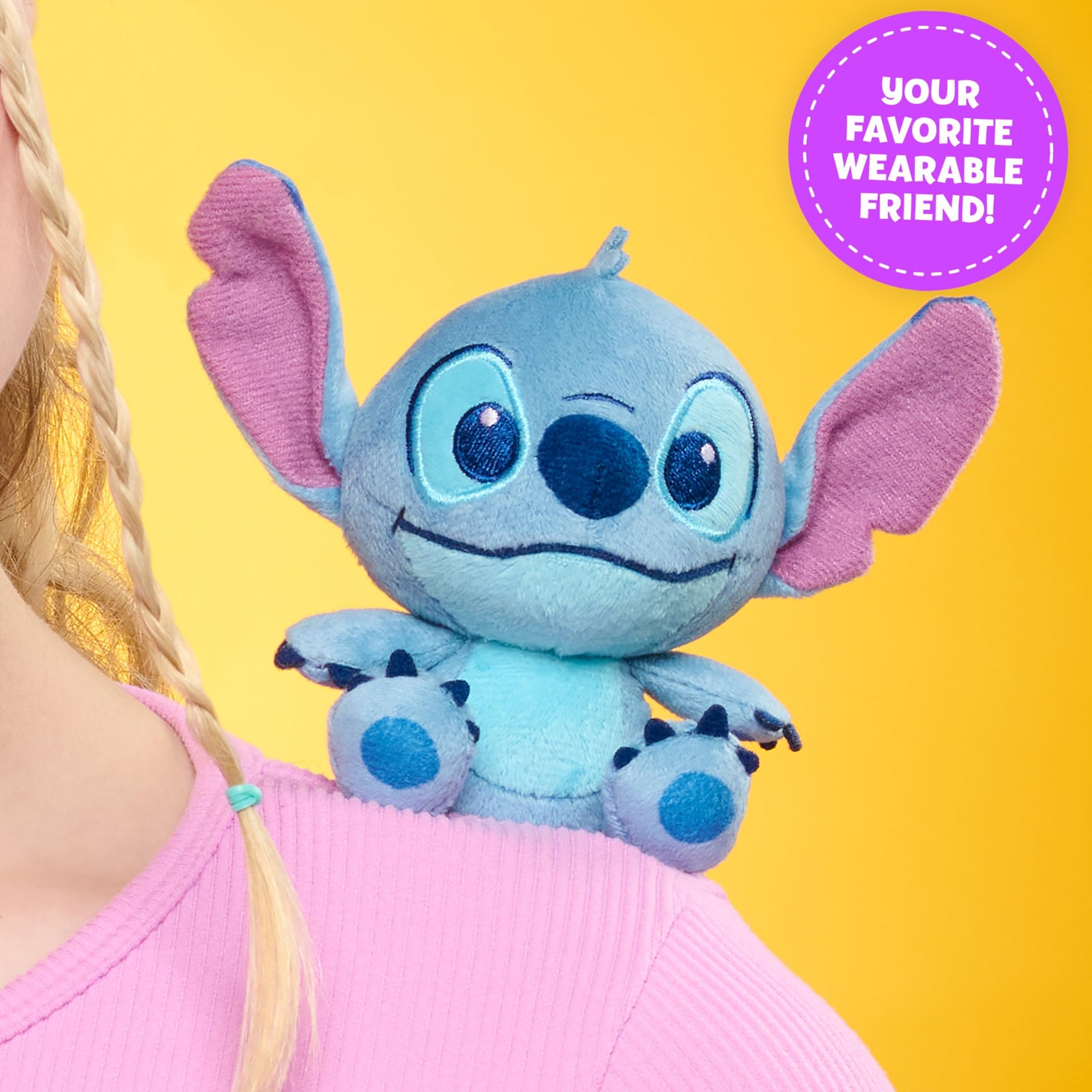 Disney Perch’d 4-inch Shoulder Plush Stitch Stuffed Animal