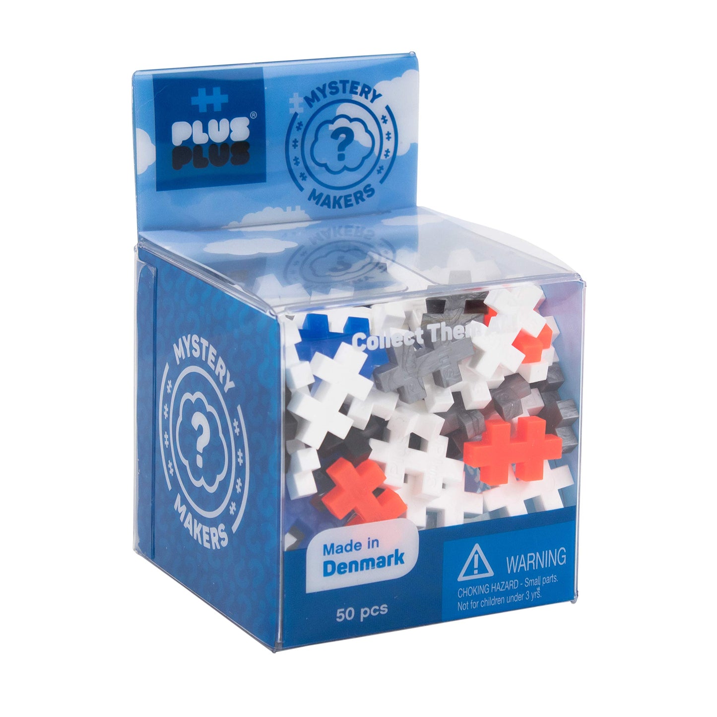 Plus Plus Set of 3 Mystery Makers - Robots, Bundle 1 - Construction Building Stem Toy, Interlocking Mini Puzzle Blocks for Kids
