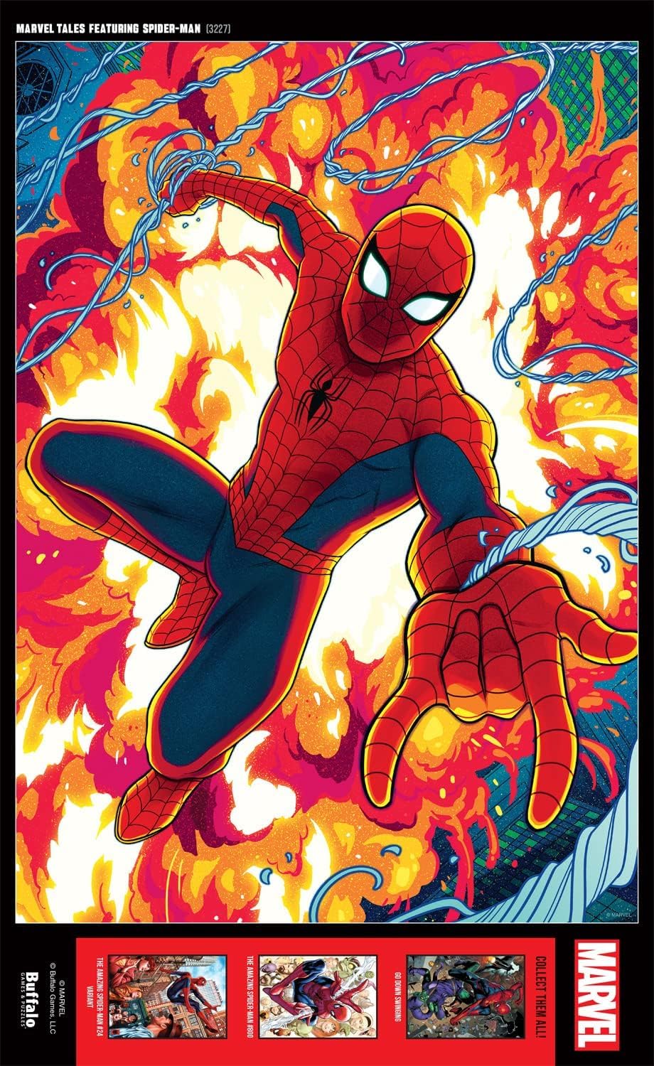Buffalo Games - Marvel -Tales Featuring Spider-Man - 500 Piece Jigsaw Puzzle for Adults -Challenging Puzzle Perfect for Game Nights - Finished Size is