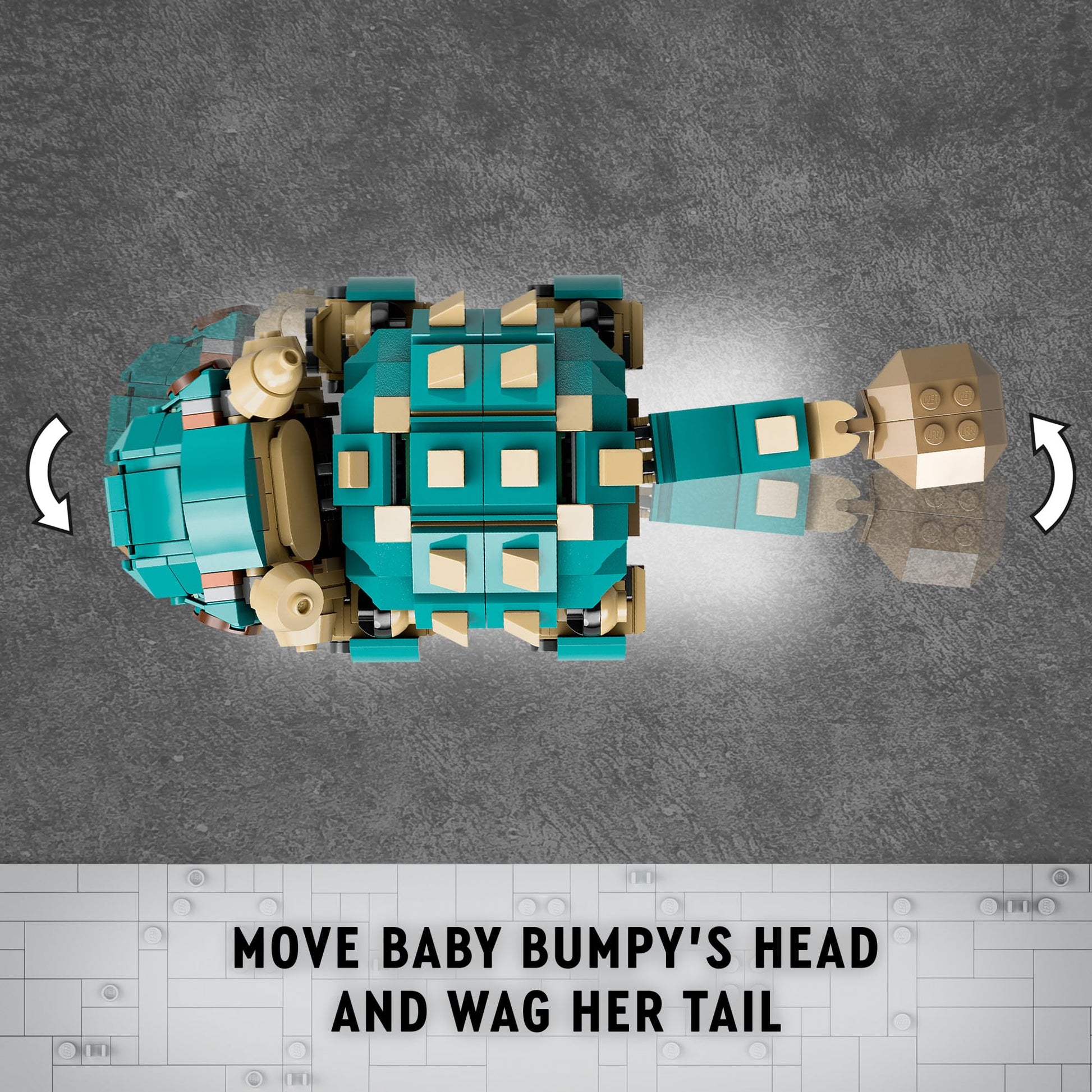 LEGO Jurassic World Baby Bumpy: Ankylosaurus Dinosaur Toy for Camp Cretaceous Fans and Kids Aged 7 Plus, Fun Build-a-Dinosaur Jurassic Park Toy