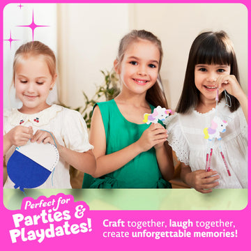 Unicorn Craft Kit for Girls - 10 Projects - Gifts for 5 Year Old Girl - Arts and Crafts for Kids 4-8 - Toys for Ages 5-7 - 4 5 6 7 8 Year Old Girl