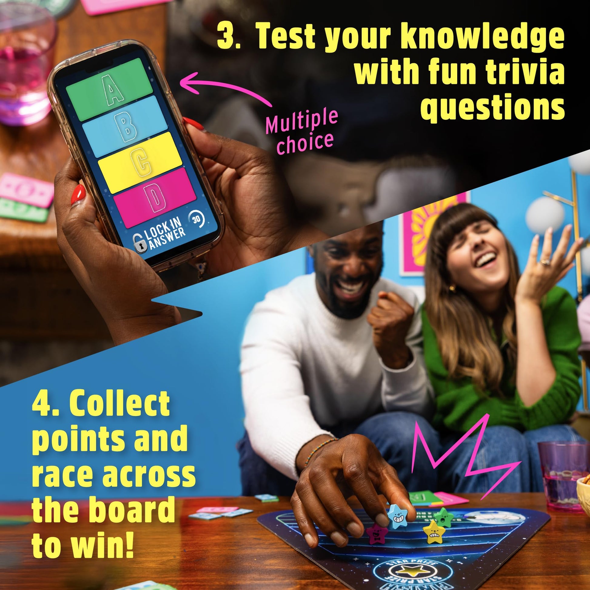 Trivia Night Live: Host Your Own Quiz Show, New Board Game for Families and Friends, Family Board Game, 2-6 Players, Age 12+